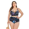 女性の水着大型鋼鉄ブラケットの水着のための脂肪女性の女性のプラスサイズのビキニの大きなカップ胸2019 Bather Beachwearプッシュアップビキニ