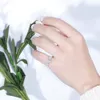 Transgems Vintage Solid 14k белого золота Главное 06ct 4x6 мм овальное разреза F Цвет Моассанит Обручальное кольцо ежедневное кольцо для женщин Y19063051752