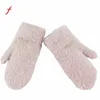 Mode-weibliche Handschuhe Kausal Handgelenk 30ft Winter Warme Frauen Handschuh Gestrickte Handschuhe Plüsch Dicke Warme Frauen Mitte Sarung Tangan # W