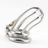 Beeger Metal Chastity Cage Length 80mm(3.14"), Stainless Steel Chastity Cage For Male Y19070602