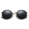 New sunglasses men039s metal round frame sunglasses retro inner circle European and American trend sunglasses 34483365248