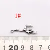 Hot koop! 100 Stks / partijen Antiek Zilver Zinklegering Gemengde Dans Meisje Charms Hangers DIY Sieraden 4 Stijl