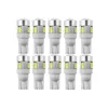 10x T10 W5W Super Bright Car LED Bulb Signal Light 12V Auto License Plate Interior Dome Lampor Motorcykel / Bil Styling Vit 5W5