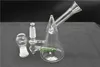 Triangle Glass Beaker Dab Rig Bong Mini Pipa ad acqua Piattaforme petrolifere spesse Cera che fuma narghilè Ciotola Bubbler Tubi a nido d'ape con ciotola di tabacco