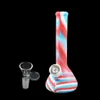 7 5 pipa ad acqua fumante bicchiere in silicone dab rig vetro bong shisha narghilè dab rig per cera libera