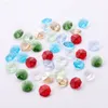 100pcs/lot 16colors mixed 14mm crystal glass octagon beads 2 holes freeshipping glass crystal octagon beads
