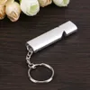 Mini Portable 150db Double Pipe High Decibel Outdoor Camping Hiking Survival Whistle Multi-Tools Emergency Whistle Keychain