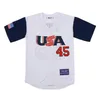 Heren 45 Donald Trump USA Baseball Jersey Herdenkingseditie MAGA Mak American Great Again Baseball Shirts Full Stitched Cheap