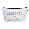 3D Printed Letters Cosmetic Bags This Bag Contains My Face Toiletry Bag Girl Women Makeup Pouch Gift Bag