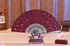 Nieuwe pailletten Dansende Fan Creatieve Ontwerp Pauw vouwen Hand Fans Dames Stage Performance Prop Multi Color