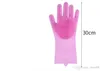 Silikonowe rękawiczki zmywacza do zmywarki do mycia szczotki Rękawiczki domowe Rękawiczki do czyszczenia kuchni Rękawiczki