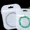 Borsa con cerniera in plastica trasparente con cerniera con foro per appendere Borsa per imballaggio trasparente per gioielli al dettaglio con cerniera riciclabile YQ01673