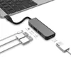 4 em 1 USB C Hub Tipo-C Adaptador de divisor multi-porta com 1080p HDTV para MacBook Pro 2018 2017 2016 SD / Micro Leitor de Cartão