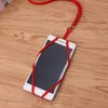 Universal Soft Silicone Card Slot Holder Cell phone Case with Lanyard Neck Strap Pouch for iphone 12 mini 11 Pro Max XR DHL