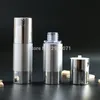 Gold Silver Empty Airless Pump Bottles Mini Portable Vacuum Cosmetic Lotion Treatment Travel bottle 10pcs For Free Shipping