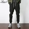 Lomaiyi Nya Stretch Mäns Joggers Byxor 2019 Vår / Höst Kaki / Svart Harembyxor Män Casual Trousers Man Jogger BM310