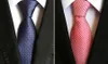 RBOCOTT Męski 8 cm Moda White Black Krawaty Purpurowy Paski Krawat Żółty Krawat Czerwony Neck Wedding Neck Krawat Dla Mężczyzn Formalny Garnitur Business C19011001
