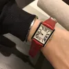 Top nowe modne damskie zegarki damskie Casual prostokątny skórzany pasek Relogio Feminino damski zegarek kwarcowy orologio di lusso