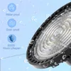 1-10V Dimmable LED High Bay Light 100W 150W 200W 240W UFO 5000K 36000LM IP65 LED 홍수 라이트 알루미늄 채굴 하이베이 램프