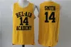 Der frische Prinz der Bel-Air Academy #14 Will Smith Jersey Mens Günstige Farbe Schwarzes Grün Gelb Bel-Air 25 Carlton Banks Basketball Trikot