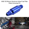 Freeshipping An8 100 Micron Aluminium Inline Fuel Filter / Benzine Universele Fit