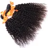 50％OFF！新しい巻き毛の伸びが100％ブラジルのバージンヘアキンキーカーリー3ピースロットペルーのマレーシアのインドのモンゴルの変態巻き毛の髪織り