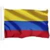 Kolombiya bayrağı 3x5ft 150x90cm polyester baskı kapalı hava pirinç gromets ile ulusal bayrak satmak Shippin7776211