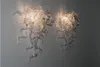 Tanie szklane oświetlenie ścienne Nowoczesne ręcznie dmuchane szklane lampy ścienne sztuki dekoracyjne kinkiety ścienne z źródłem światła LED
