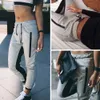 FASHION Womens Sportwear Casual Ladies Joggers Tracksuit Bottoms Trousers Sweat Pants Gray