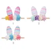 Easter Bunny Rabbit Ear Hairpin Head Band Girls DIY Headbands Kids Baby Headwrap Flowers Floral Bowknot Hair Clips Accessories DHL E22703