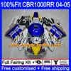 Injection +Tank For HONDA CBR 1000RR 04-05 CBR 1000 RR 2004 2005 275HM.41 CBR1000 RR CBR1000RR 04 05 OEM KONICA blue hot Body Fairings kit