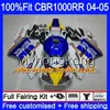 Ciało wtrysku + zbiornik dla Honda CBR 1000RR CBR1000 RR 04-05 275HM.0 CBR1000RR 04 05 CBR 1000 RR 2004 2005 OEM Łóżka Zestaw Błyszczący Ryby rekina