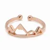 Accessoires Bijoux Vêtements Bague Simple Mode Argent Mariage Femmes Creative Party Ouvert Réglable Montagne Anneaux Girl's307A