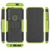 Bländande tunga robust dubbelskikt Impact Armor Kickstand Case Cover för Motorola Moto E6 Plus E6 Spela G8 Plus G8 Spela 50pcs / Lot