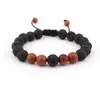 Bracelet tressé en pierre volcanique Orion bracelet d'anxiété huile essentielle aromathérapie disperseur couple hommes et femmes cadeau de Noël décompressio