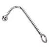 NoEnName Null anal plug Stainless Steel Anal Hook Metal Anals Plug Butt Sex Toys Sex Game Small Ball Drop CSV O0107#30 Y1910282408