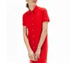 Vestido feminino polo crocodilo camisa de algodão vestidos casuais roupas polo saia evasê fresco doce vestuário marca feminina dressses277t