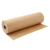 Decorative Flowers & Wreaths 60 Meters Brown Kraft Wrapping Paper Roll For Wedding Birthday Party Gift Parcel Packing Art Craft1