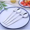 304 stainless steel cutlery three-piece portable gift box chopsticks spoon fork fitted for gift giveaway travel XD22218