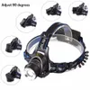 Super bright T6 LED Headlamp Hunting Headlight Zoom Head Light Torch Comfortable Headband Head Lamp +2x18650 Battery+AC Car Charger