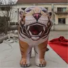 Lustige Aufblasbare Tiger-Maskottchen aufblasbares Kostüm Schöne gehende aufblasbare Klage für 2019 Adlut Stadt Parade Decoartion