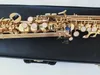 Professional Marca JUPITER JPS-547GL B (B) Tune Saxofone Soprano banhado a ouro pérola botões Qualidade Musical Instruments Sax Para alunos