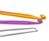 22 Adet Alüminyum Tığ Hooks İğneler Set Çok renkli Örgü Dokuma El Sanatları İplik Dikiş Araçları Tığ Hooks Örme İğneler SN1898