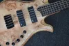 Factory Custom Natural Electric Bass Guitar med 5 StringStree Tumor Veneerblack HardwareHigh QualityCan anpassas2428179