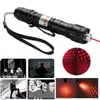 Pointer Pen 2x 100Mile Militar Laser Red Star Cap Belt Clipe astronomia 5mW 650nm Cat Powerful / Dog Toy + 18650 Battery Charger +