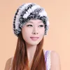 النساء الشتاء قبعة الأزياء نسج الفراء القبعات جودة الأزياء قبعة النساء الشتاء الدافئ قبعة 100٪ الفراء شحن مجاني
