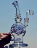 Arrvail Rook -accessoires Dab Rig 10 inch Tall Glass Ball Glas Bong Oil Rigs Water Pijp Purple Vrouwelijke gewricht Maat 14,4 mm Banger