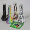 10 5 beaker glass bong simple glass bongs with ice catcher thick beaker base glass water pipes for smoking with downstem and bowl