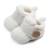 Winter Coral Fleece Pasgeboren Baby Schoenen Warme Zuigeling Baby Meisje Jongen Schoenen voor First Walkers Antislip Toddler Schoenen