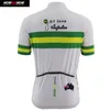 maglia da ciclismo Australia biancoverdeoroblu abbigliamento da bici Uomo039s Abbigliamento manica corta da strada all'aperto mtb top Antisudore Quick Dr7686530